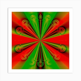 Psychedelic Art Abstract Fractal Modern Art Print