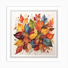 Autumn Leaves Print 1 Art Print