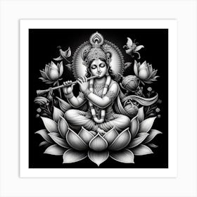 Lord Krishna 2 Art Print