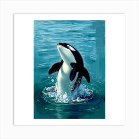 Orca Whale 3 Art Print