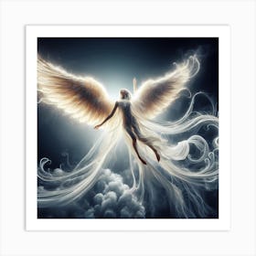 Angel In The Sky Art Print