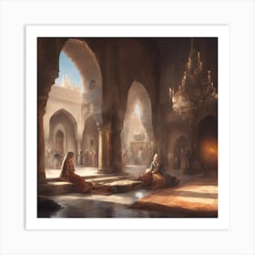 Egyptian Interior Art Print