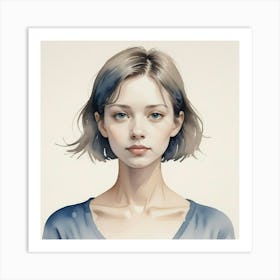 Portrait Of A Girl 12 Art Print