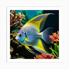 Angelfish 6 Art Print