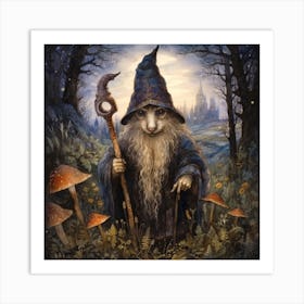 Wizard Of The Woods Art Print