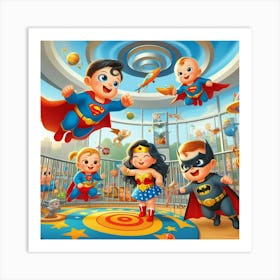 Superman Family Art Print