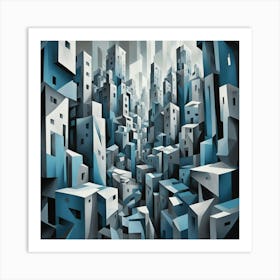 Abstract Cityscape 6 Art Print