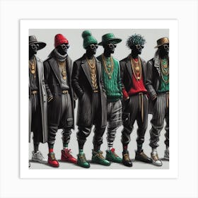 Gangsta Gang Art Print