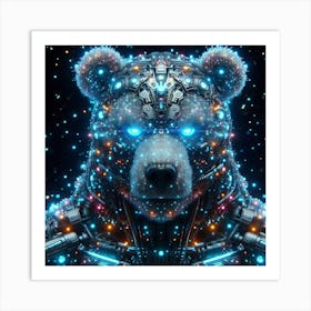 Cyborg Bear Art Print