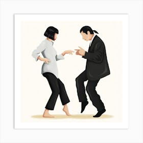 Pulp Fiction Dancing 1 Art Print