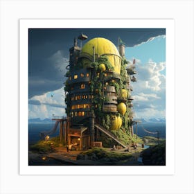 Kawaii Castle Art Print