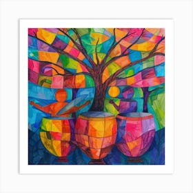 Colorful Tree Art Print