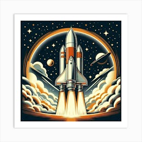 Space Shuttle Launch 1 Art Print