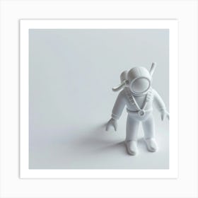 White Astronaut Art Print