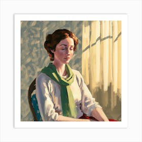 Matisse Calm Woman Portrait 3 Art Print