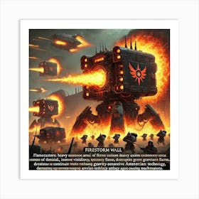 Flamecasters Firestorm Wall Art Print