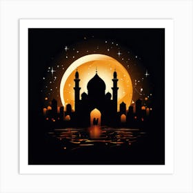 Vector Celebration Joy Festivity Islam Culture Happiness Family Unity Blessings Ramadan T (3) Art Print