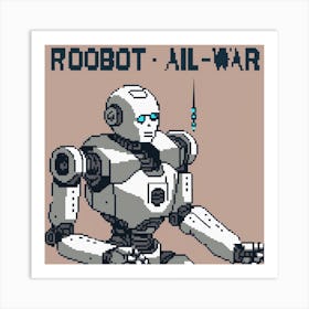 Robot All War Art Print