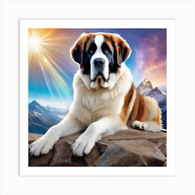 St Bernard 11 Art Print