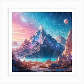 Planetary landscape Art Print