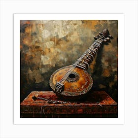 Sitar Art Print