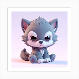 Baby Wolf Art Print