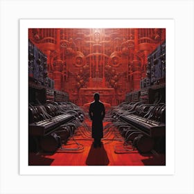 Man In The Red Coat Art Print