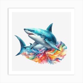 Shark Painting Art Print