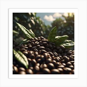 Coffee Beans 127 Art Print