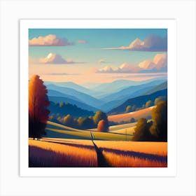 Landscape Painting 155 Art Print