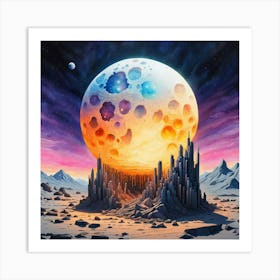 Moonscape 2 Art Print