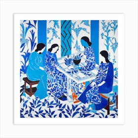 Chinese Women At Table Art Print