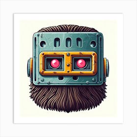 Robot Head 1 Art Print