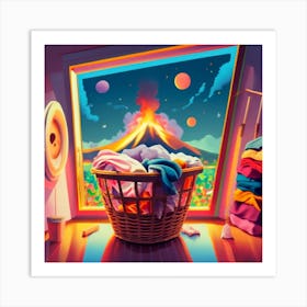 Laundry Basket 1 Art Print