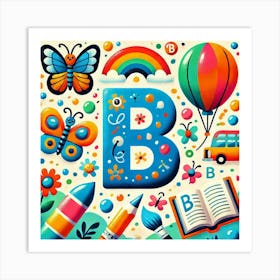 Alphabet B Art Print