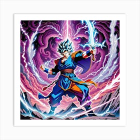 Goku super sayan Art Print