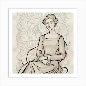 Jane Austen Matisse Art Print