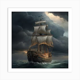 Stormy Seas.11 Art Print