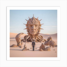 Man In The Desert 178 Art Print