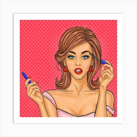 Makeup Girl Art Print