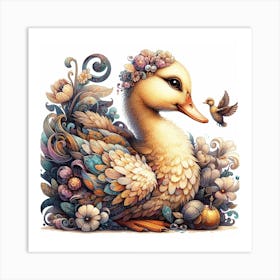 Baby duck Art Print