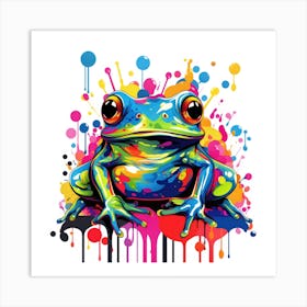 Colorful Frog 2 Art Print