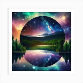 Galaxy Painting 9 Art Print