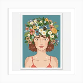 Flower Crown Art Print