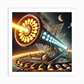 Solar Cannon Superweapon Converted Art Print