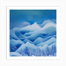 Blue Mountains Art Print