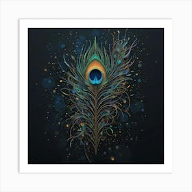 Peacock Feather 1 Art Print