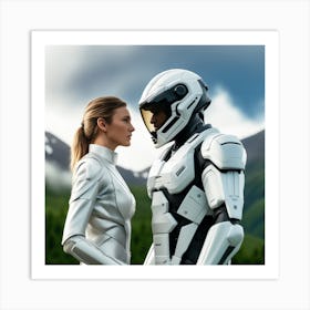 Futuristic Couple 116 Art Print