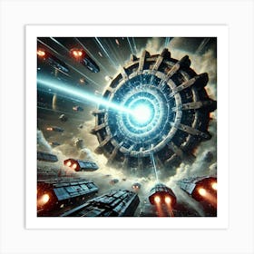 Lunar Core Cannon Shield Piercing Energy Converted Art Print