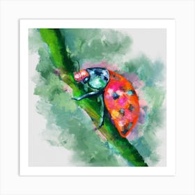 Ladybug 2 Square Art Print